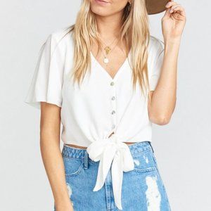 Show Me Your MuMu Tie Crop Top
